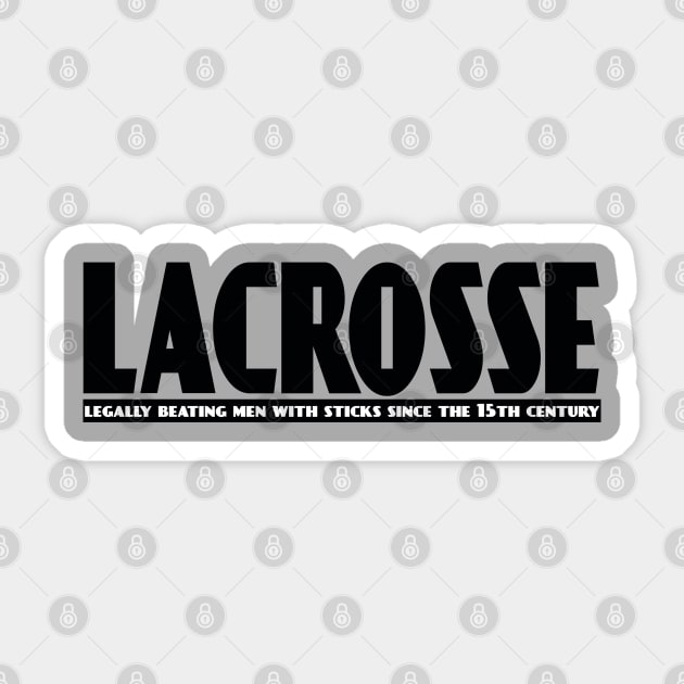 Lacrosse Beating People Sticker by YouGotThat